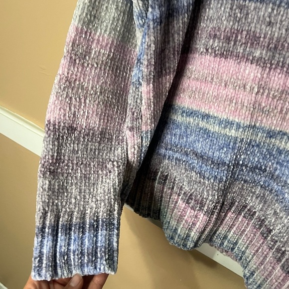 Style & Co. Pink and Blue Striped Sweater - Picture 3 of 3